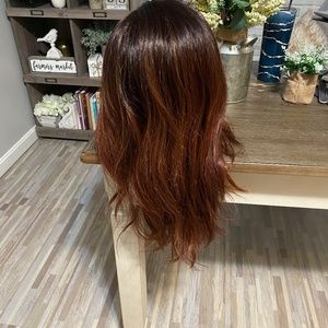 Belle tress Dolce and dolce wig in hibiscus ombré copper auburn